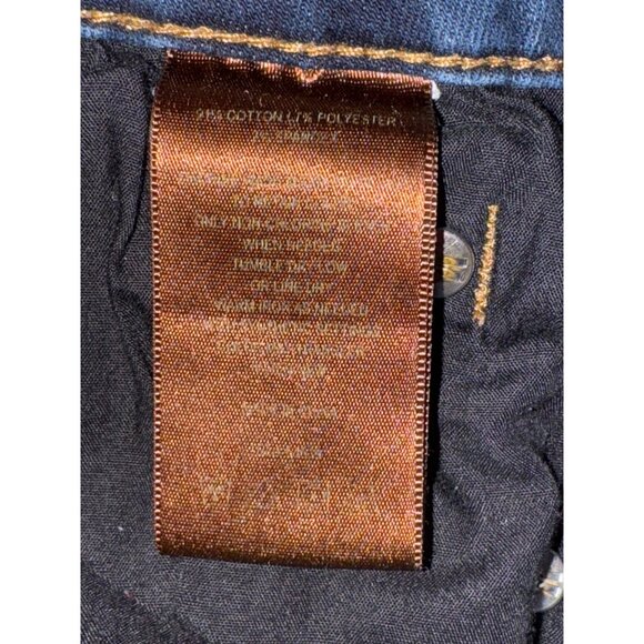 Kut From The Kloth Blue Denim Skinny Jeans Size 14 Distressed Pockets - Picture 7 of 7